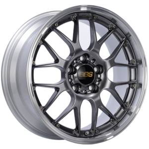 BBS RS-GT 20x10 5x112 ET22 Diamond Black / Diamond Cut Lip Wheel PFS/Clip Required