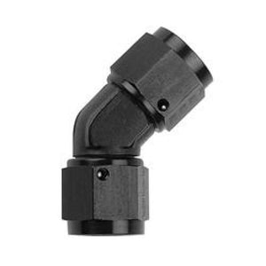 Fragola -8AN x 45 Degree Female Coupler - Black