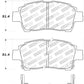 StopTech Performance 00-05 Celica GT-S Rear Brake Pads