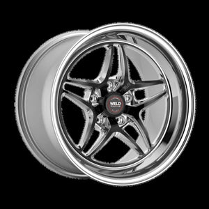 Weld S81 20X8.0 5X4.5 5.3BS (+20mm offset) BLACK 3.18 ID High Pad