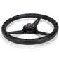 NRG Aluminum Steering Wheel 330mm - Extra Light - Ergonomic Grip - Anadized Black