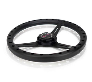 NRG Aluminum Steering Wheel 330mm - Extra Light - Ergonomic Grip - Anadized Black