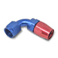 Russell Performance -16 AN Red/Blue 90 Degree Full Flow Hose End