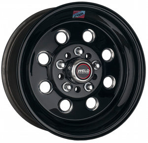 Weld Draglite 15x10/ 5x4.5 /4.75 BP / 7.5in BS Gloss Black Wheel - Non-Beadlock