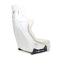 NRG FRP Bucket Seat White Vinyl Material (Large)