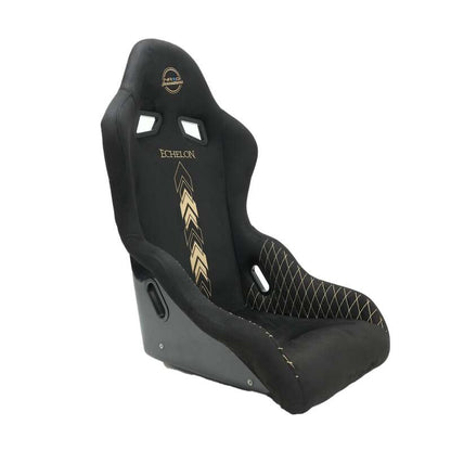 NRG FRP Bucket Seat - Echelon Light Weight - Gold Stitching - Large