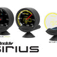 GReddy Sirius Vision Display (Turbo / Press / Temp / Voltage) 68mm Clear Thin-Film EL Display Gauge