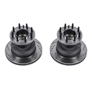 Power Stop 03-07 Ford E-450 Super Duty Front Drilled & Slotted Rotor - Pair
