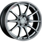 SSR GTV02 17x8.0 5x114.3 45mm Offset Flat Black Wheel RSX / Civic FD FA