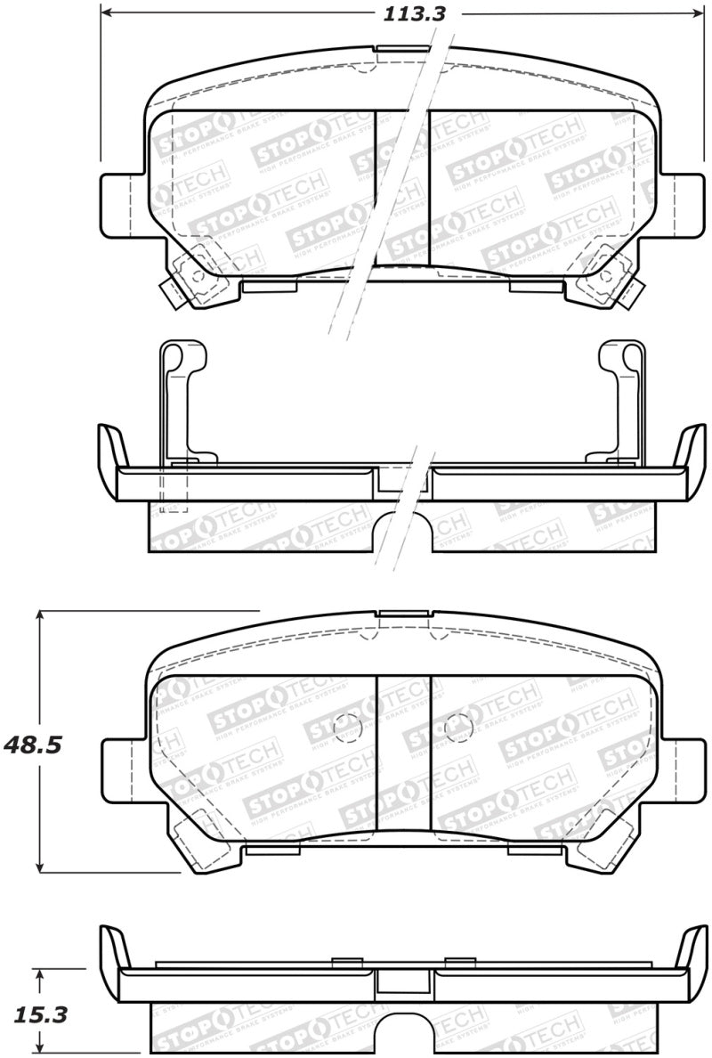 StopTech Street Brake Pads - Front