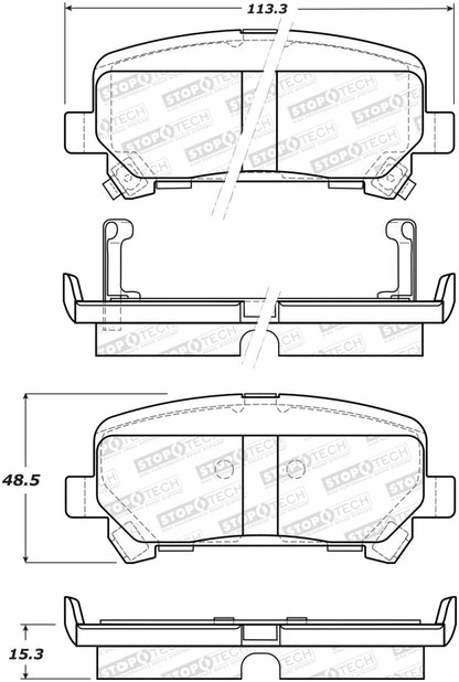 StopTech Street Brake Pads - Front