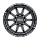 Weld Off-Road W102 20X10 Stealth 8X170 ET-18 BS4.75 Gloss Black MIL 125.1