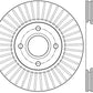 StopTech 2014 Ford Fiesta Left Front Disc Slotted Brake Rotor