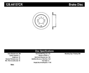 StopTech Drilled SportStop Cryo Rotor - Right