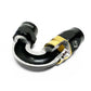 GReddy AN08 60 DEGREE HOSE END SWIVEL BLACK/GOLD ANODIZED