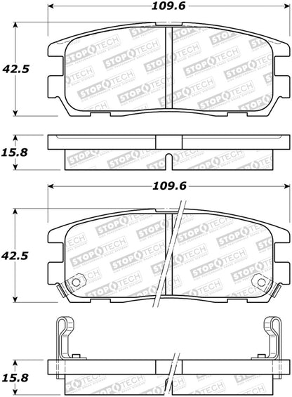 StopTech Street Brake Pads - Front