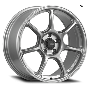 Konig Ultragram 18x9.5 5x114.3 ET25 Titanium Metallic Knurled Bead