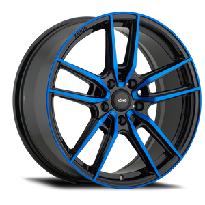 Konig Myth 18x8 5x114.3 ET43 Gloss Black w/ Blue Tinted Clearcoat