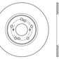 StopTech Slotted & Drilled Sport Brake Rotor Front Left 13 Honda Accord Sport
