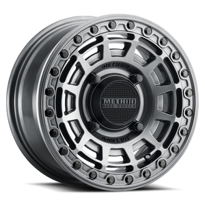 Method MR415 Beadlock 15x10 / 6+4/25mm Offset / 5x4.5 / 76 CB Graphite Wheel - Gloss Graphite Ring