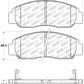 StopTech Street Touring 03-07 Honda Accord V6 A/T Front Brake Pads