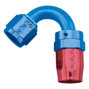 Russell Performance -16 AN Red/Blue 120 Degree Full Flow Swivel Hose End (With 1-1/2in Radius)