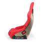 NRG FRP Bucket Seat ULTRA Edition - Medium (Red Alcantara/Pearlized Back)