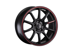 SSR GTV05 5x114.3 19x8.0 Offset 45 Flat Black w/ Red Line