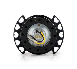 NRG Quick Release Kit - Black Body/ Black Heart Cutout Ring