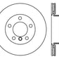 StopTech Drilled Sport Brake Rotor