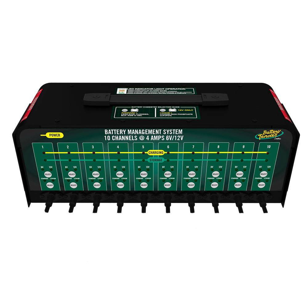 PowerTender® 10-Bank 4 Amp 12V/6V Battery Charger and Maintainer