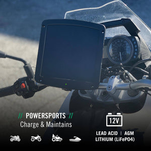 5 Watt Solar 12V Battery Charger with Handlebar Mount