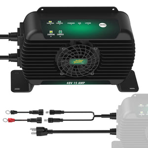 PowerPlus 48V 15 Amp Battery Charger and Maintainer