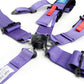 NRG SFI 16.1 5Pt 3 Inch Seat Belt Harness with Pads / Cam Lock - Purple