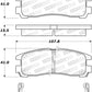 StopTech Sport Brake Pads w/Shims and Hardware - Rear