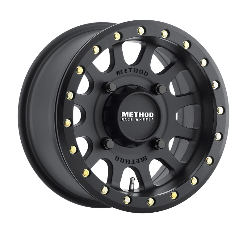 Method MR401 UTV Beadlock 14x7 / 5+2/38mm Offset / 4x136 / 106mm CB Matte Black Wheel