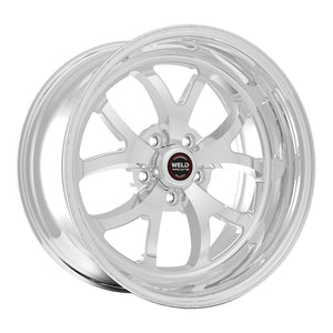 Weld S76 18x11 / 5x115mm BP / 6.1in. BS Polished Wheel - Non-Beadlock