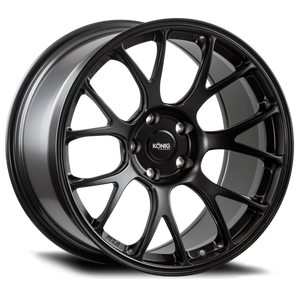 Konig Forged F1M 18X11 5X120 ET44 Satin Black Knurled Bead