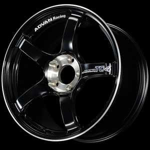Advan TC-4 SE 15x5.5 / +45 Offset / 4-100 / 63mm Bore / Racing Gloss Black & Diamond Cut