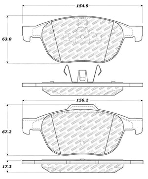 StopTech Street Select Brake Pads - Rear