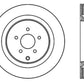 StopTech 09 Infiniti FX50 SportStop Slotted & Drilled Rear Left Rotor