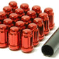 Wheel Mate Muteki Closed End Lug Nuts - Red 12x1.25