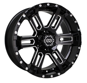 Enkei Commander 20x9 15mm Offset 6x139.7 Bolt Pattern 108 Bore Black Machined Wheel