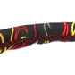 NRG Reinforced Steering Wheel R Litteral Sig 3in Deep/5mm Chrome Spoke - Blk Alcantara w/ Red Stitch
