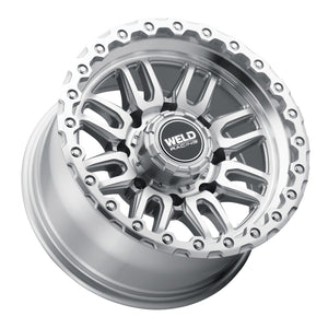 Weld Off-Road Swift 17x9in - 8x165.1 BP - ET-12 - 125.1mm CB - Gloss Silver Machined Wheel & Ring