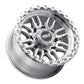 Weld Off-Road Swift 17x9in - 8x180 BP - ET-12 - 124.3mm CB - Gloss Silver Machined Wheel & Ring
