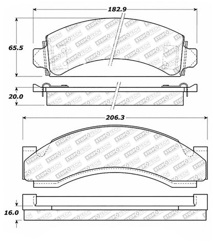 StopTech Street Select Brake Pads w/Hardware - Front/Rear