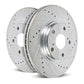 Power Stop 06-12 Mitsubishi Eclipse Front Evolution Drilled & Slotted Rotors - Pair