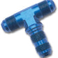 Russell Performance -8 AN Flare Bulkhead Tee Fitting (Blue)