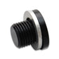 Vibrant M18 x 1.5 Metric Aluminum Port Plug with Crush Washer